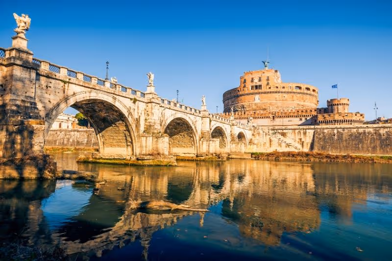 The Passetto di Borgo connecting to Castel Sant'Angelo